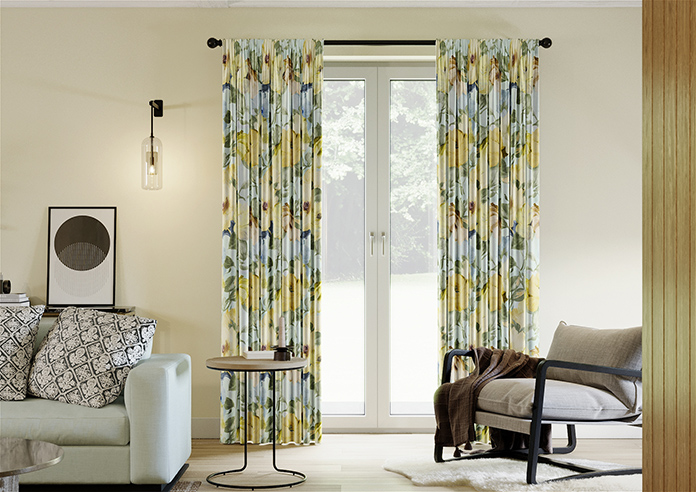 Amelia Faux Silk, Buttercup Mist - Made to Measure Curtain - Image 3